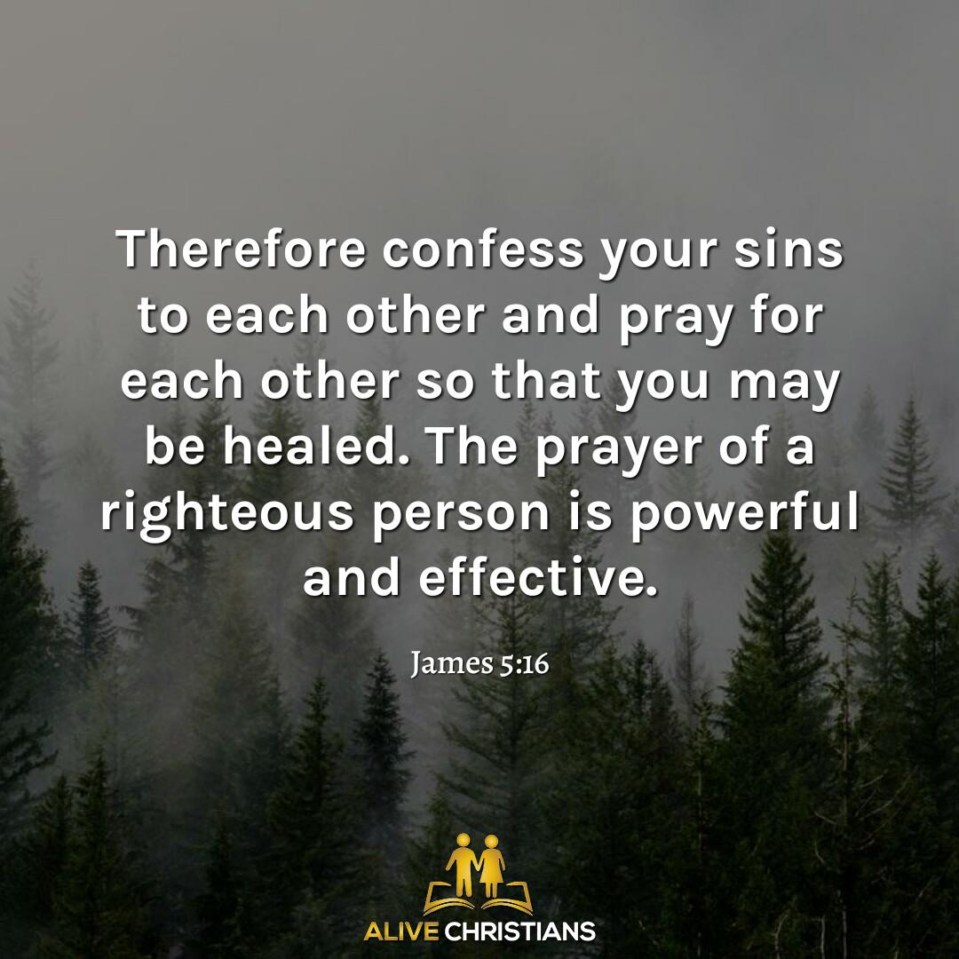 confession and healing - bible verses about healing